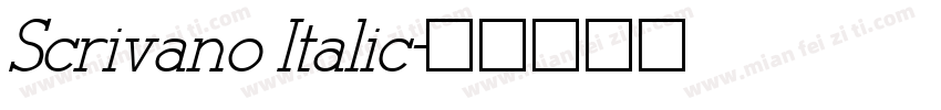 Scrivano Italic字体转换